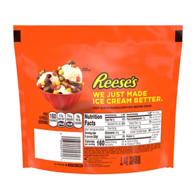 Reese's Minis Milk Chocolate Unwrapped Peanut Butter Cups Candy Bag - 7.6 Oz. - Image 2