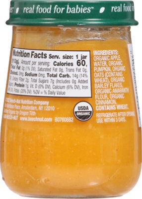 Beech-Nut Organics Stage 2 Apple Pumpkin & Granola Baby Food - 4 Oz - Image 5