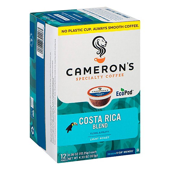Camerons Costa Rica Blend Single Serve Coffee - 12 Count