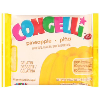 Congelli Water Based Pineapple Gelatin Dessert - 6 Oz - Image 1