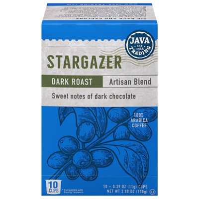Java Trading 10ct Stargazer Coffee Single Serve Cups Dark Roast - 10 Count