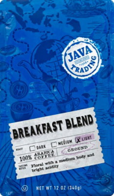 Java Trading Light Roast Breakfast Blend Ground Coffee - 12 Oz - Image 2