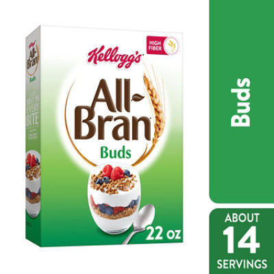 All-Bran Buds Breakfast Cereal 8 Vitamins and Minerals Original - 22 Oz - Image 1