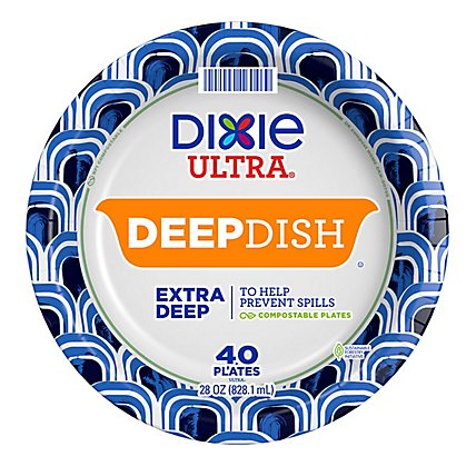 Dixie Ultra Plates 9 9/16in 40ct Deep Dish - 40 Count - Image 3