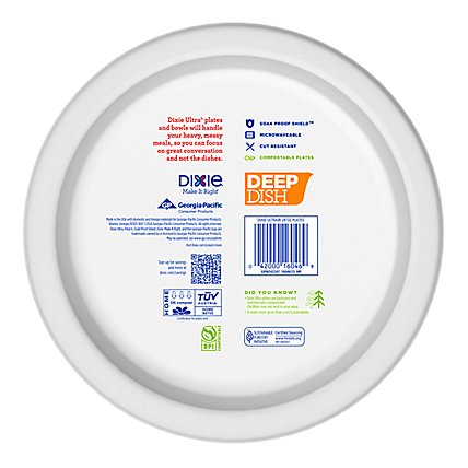 Dixie Ultra Plates 9 9/16in 40ct Deep Dish - 40 Count - Image 4