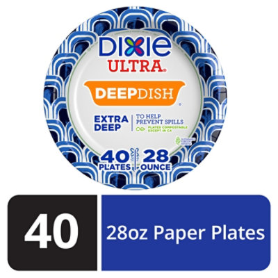 Dixie Ultra Plates 9 9/16in 40ct Deep Dish - 40 Count - Image 1
