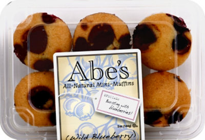Abes 6 Pack Mini Muffins - Blueberry - 5 Oz - Image 2