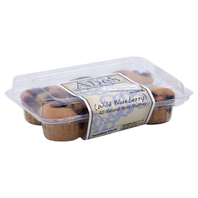 Abes 6 Pack Mini Muffins - Blueberry - 5 Oz - Image 1