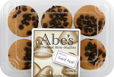 Abes 6 Pack Mini Muffins - Chocolate Chip - 5 Oz - Image 2