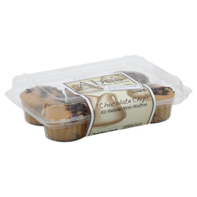 Abes 6 Pack Mini Muffins - Chocolate Chip - 5 Oz