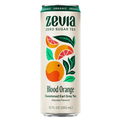 Zevia Organic Earl Grey Tea Blood Orange Zero Sugar Iced Tea - 12 Fl. Oz. - Image 1