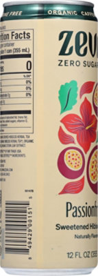 Zevia Organic Hibiscus Tea Passionfruit Caffeine Free Zero Sugar Iced Tea - 12 Fl. Oz. - Image 7