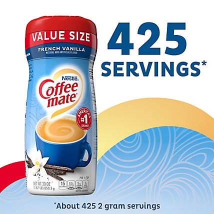 Coffee mate Coffee Creamer Powder French Vanilla Value Size - 30 Oz - Image 4