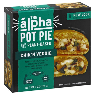Alpha Foods Pot Pie Plant Based Handheld Chikn Veggie - 6 Oz