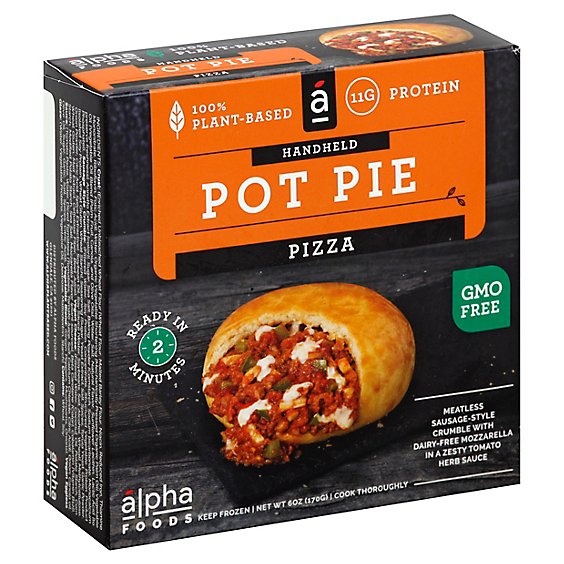Alpha Foods Pot Pie Plant Based Handheld Pizza - 6 Oz