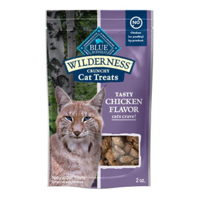 Blue Buffalo Wilderness High Protein Crunchy Cat Treats Natural Ingredients Tasty Chicken - 2 Oz - Image 1