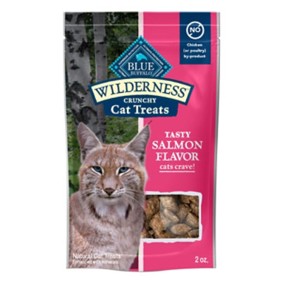Blue Buffalo Wilderness Crunchy Cat Treats Natural Ingredients Tasty Salmon Flavor 2 Oz vons