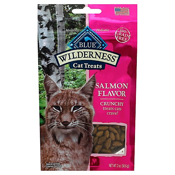 Blue Wilderness Crunchy Salmon Cat Treats Bag - 2 Oz