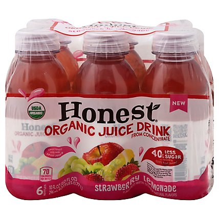 Honest Strawberry Lemonade Organic Juice 6 Pk - 6-10 Fl. Oz. - Image 3