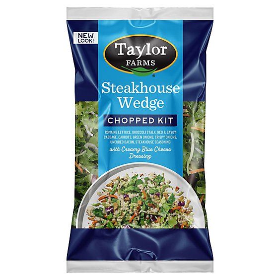 Taylor Farms Steakhouse Wedge Chopped Salad Kit Bag - 12.35 Oz