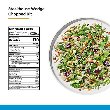 Taylor Farms Steakhouse Wedge Chopped Salad Kit Bag - 12.35 Oz - Image 3