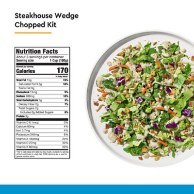 Taylor Farms Steakhouse Wedge Chopped Salad Kit Bag - 12.35 Oz - Image 3