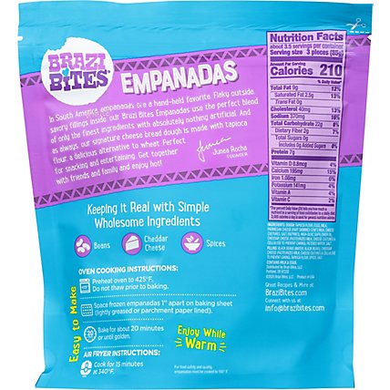 Brazi Bites Empanadas Black Bean & Cheddar 10 Count - 10 Oz - Image 6
