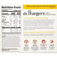 Dr. Praegers Veggie Burgers Sweet Heat Beet 2 Count - 8 Oz - Image 6
