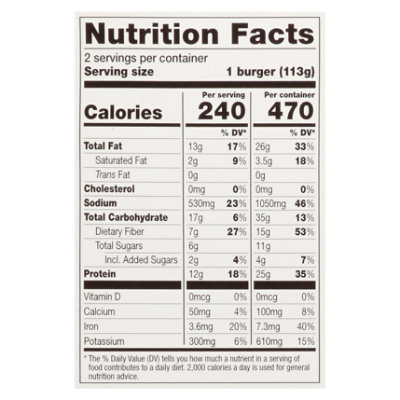 Dr. Praegers Veggie Burgers Sweet Heat Beet 2 Count - 8 Oz - Image 4