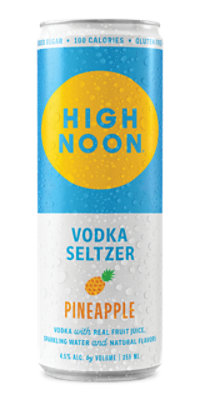High Noon Pineapple Flavored Vodka & Soda Can 4.5% Abv - 355 Ml