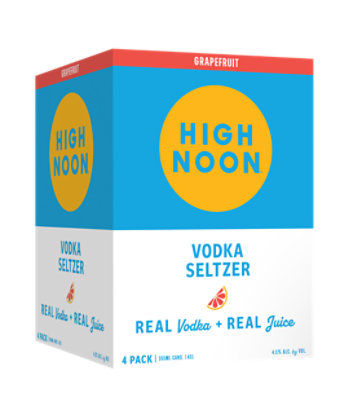 High Noon Grapefruit Vodka Hard Seltzer Single Serve Cans - 4-355 Ml  - Image 1