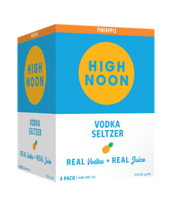 High Noon Pineapple Vodka Hard Seltzer Single Serve Cans - 4-355 Ml  - Image 1