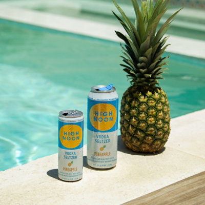 High Noon Pineapple Vodka Hard Seltzer Single Serve Cans - 4-355 Ml  - Image 6