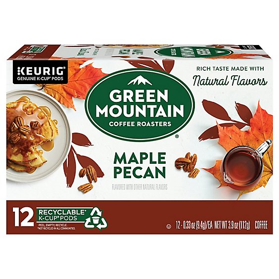 Green Mountain Coffee Roasters Maple Pecan Coffee K Cup Pods - 12 Count