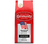 Community Coffee Ground Medium Roast American Classic - 12 Oz