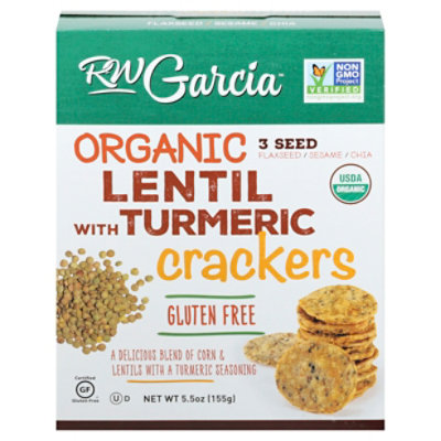 Rw Garcia Crackers Lentil Trmrc Org - 5.5 Oz - Image 3