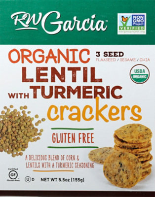 Rw Garcia Crackers Lentil Trmrc Org - 5.5 Oz - Image 2