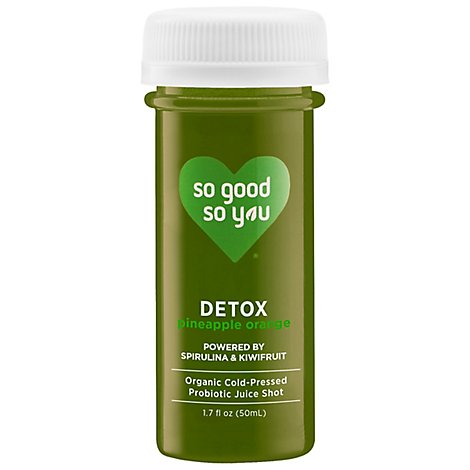 So Good So You Organic Cold Pressed Juice Probiotic Wellness Shot Detox - 1.7 Fl. Oz.