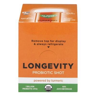 So Good So You Organic Immunity Turmeric Probiotic Juice Shot - 1.7 Fl. Oz. - Image 2