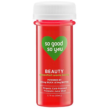So Good So You Organic Cold Pressed Juice Probiotic Wellness Shot Beauty - 1.7 Fl. Oz. - Image 2
