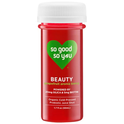 So Good So You Organic Cold Pressed Juice Probiotic Wellness Shot Beauty - 1.7 Fl. Oz. - Image 2