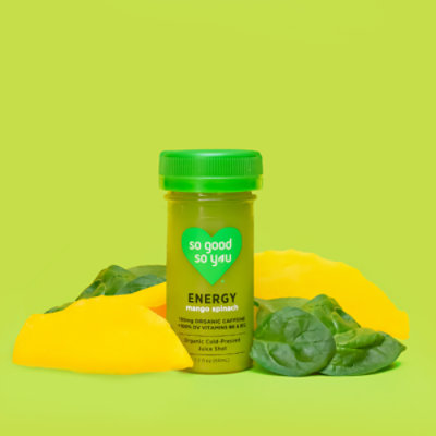 So Good So You Organic Organic Energy Mango Spinach Juice Shot - 1.7 Fl. Oz. - Image 6