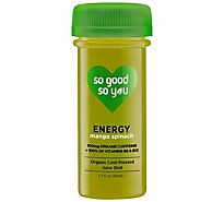 So Good So You Organic Cold Pressed Juice Probiotic Wellness Shot Energy - 1.7 Fl. Oz.