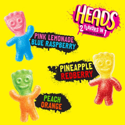 SOUR PATCH KIDS Heads 2 Flavors in 1 Soft & Chewy Candy - 8 Oz - Image 5