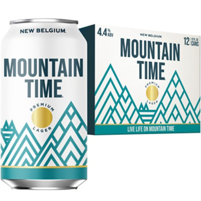 New Belgium Brewing Mountain Time Lager Beer 4.4% ABV Cans - 12-12 Fl. Oz. - Image 3