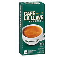 Cafe La Llave Coffee Pure Capsules Espresso 10 Count - 1.87 Oz