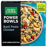 Healthy Choice Power Bowls Basil Pesto Chicken With Riced Cauliflower Frozen Meal - 9.25 Oz - Image 2
