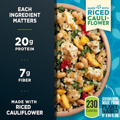 Healthy Choice Power Bowls Basil Pesto Chicken With Riced Cauliflower Frozen Meal - 9.25 Oz - Image 2