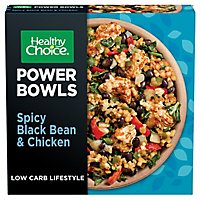 Healthy Choice Power Bowls Spicy Black Beans Chicken & Riced Cauliflower Frozen Meal - 9.25 Oz - Image 2