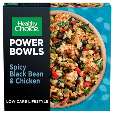 Healthy Choice Power Bowls Spicy Black Bean & Chicken With Riced Cauliflower - 9.75 Oz